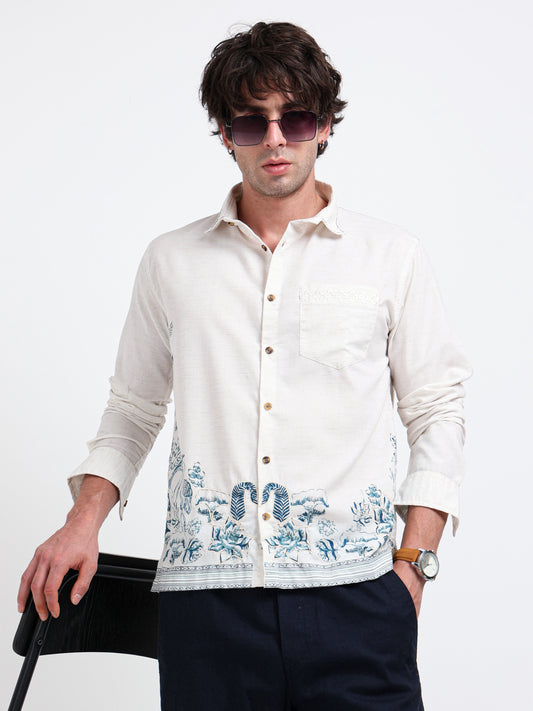 Artfil Print Cotton Blend Shirt