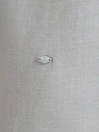 Men’s Grey Cotton Casual Shirt with Anchor Embroidery