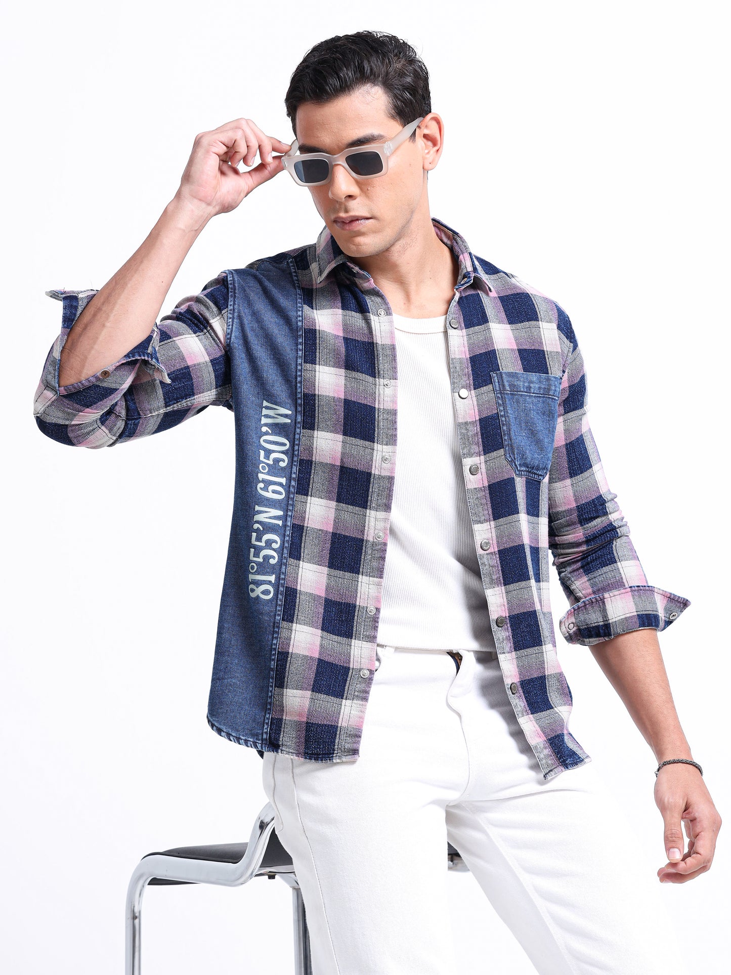 Urban Indigo Cotton Denim Shirt