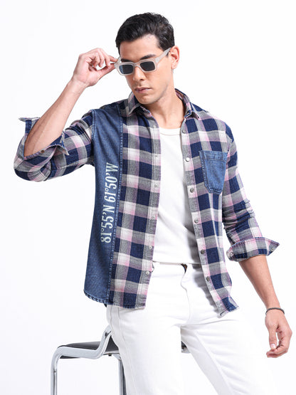 Urban Indigo Cotton Denim Shirt