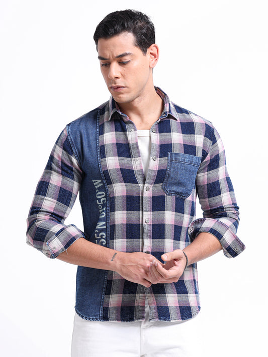 Urban Indigo Cotton Denim Shirt