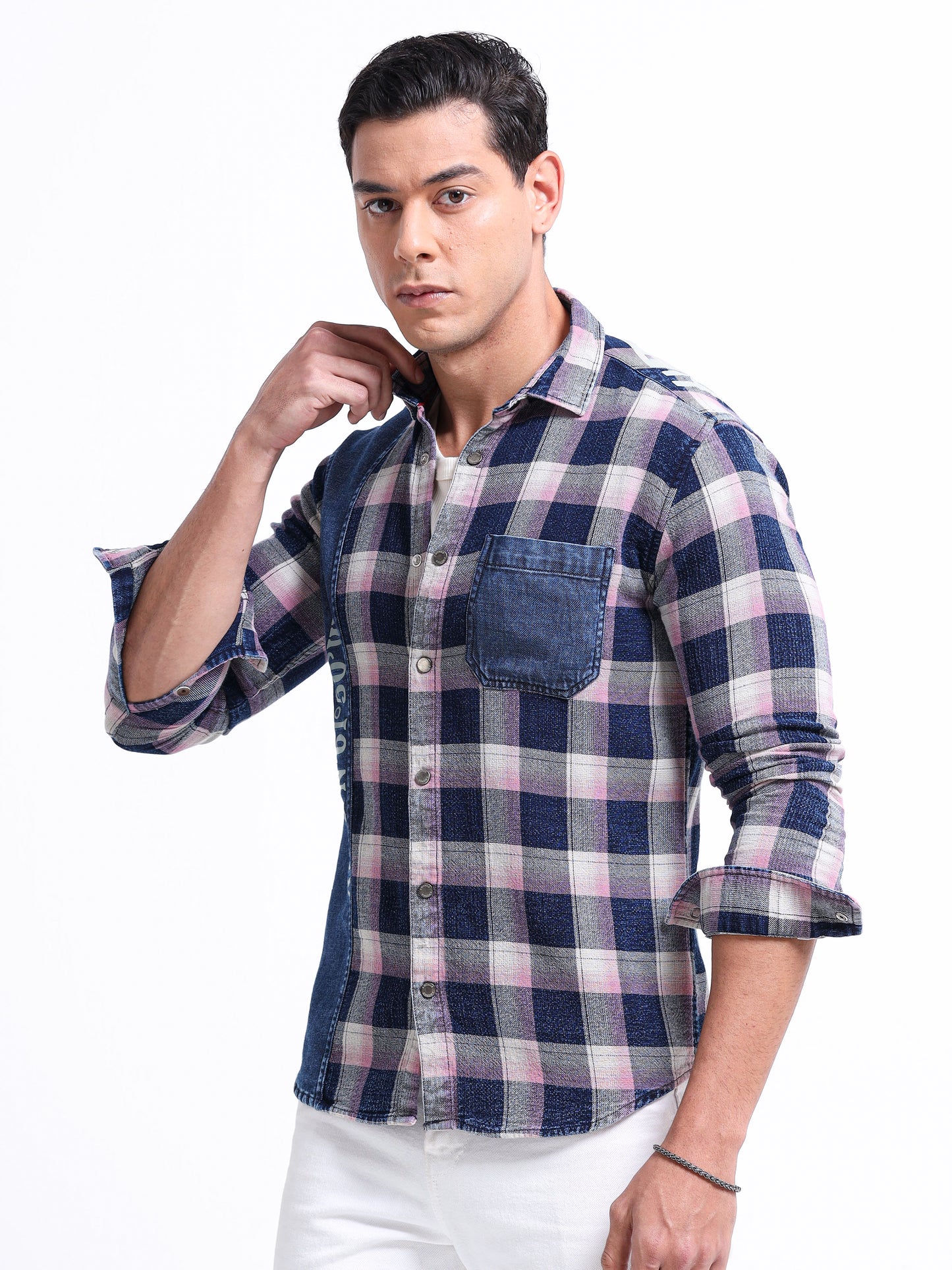 Urban Indigo Cotton Denim Shirt