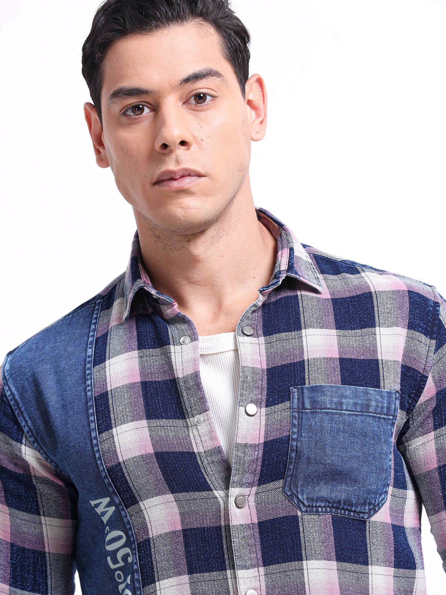 Urban Indigo Cotton Denim Shirt