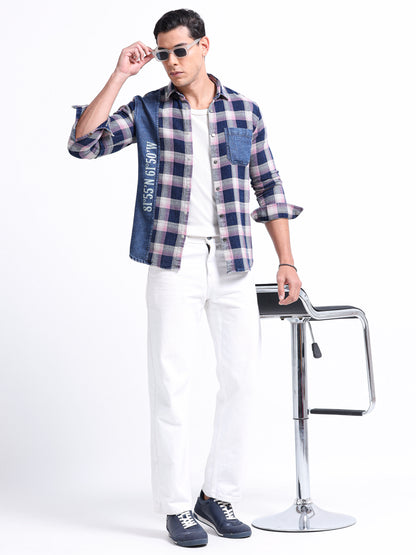 Urban Indigo Cotton Denim Shirt