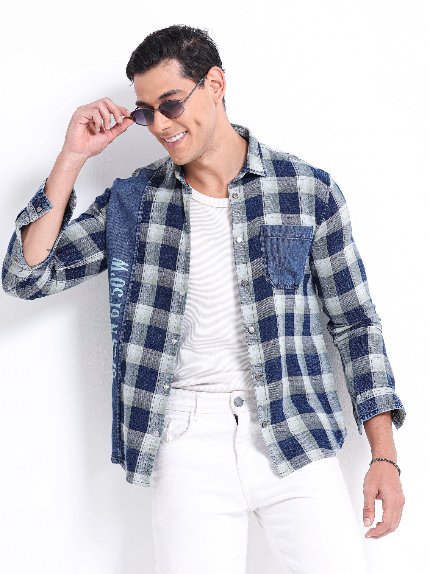 Urban Indigo Cotton Denim Shirt