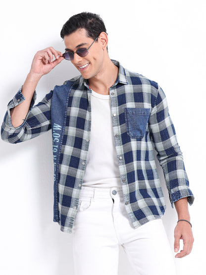 Urban Indigo Cotton Denim Shirt