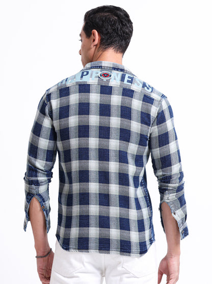 Urban Indigo Cotton Denim Shirt