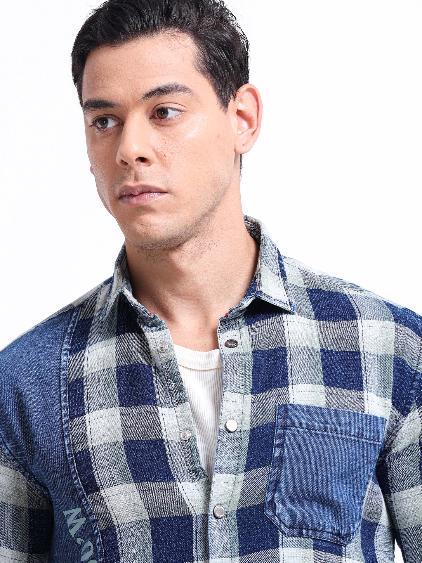 Urban Indigo Cotton Denim Shirt