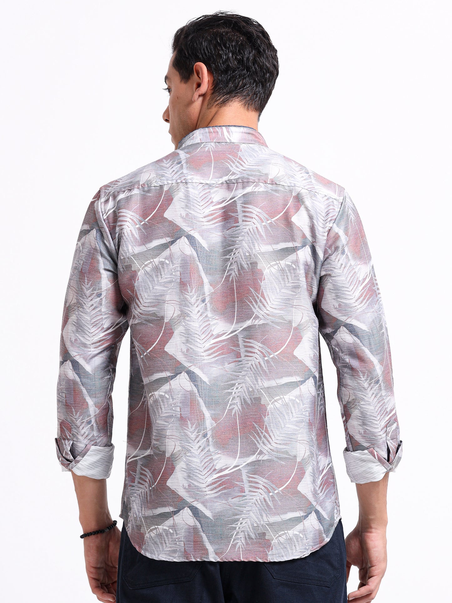 Artful Print Cotton Blend Shirt