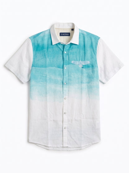 Turquoise Ombre Resort Shirt