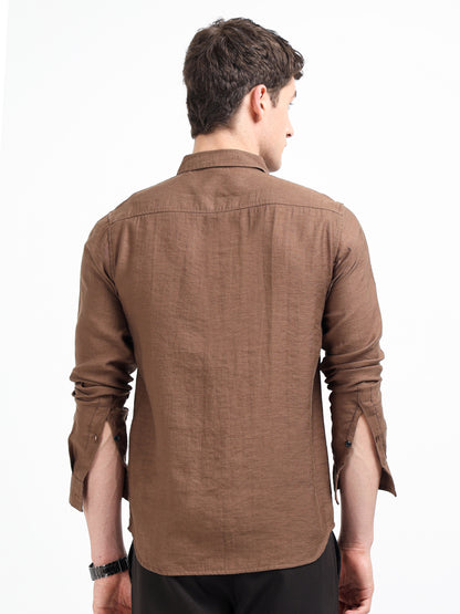 Artful Print Viscose-Lyocell Shirt