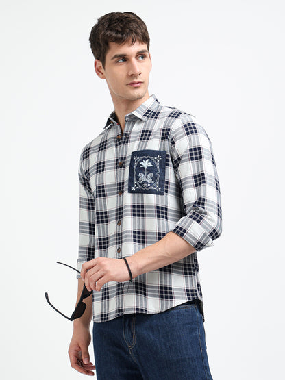 Urban Indigo Cotton Denim Shirt