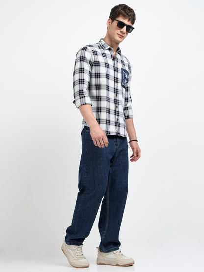 Urban Indigo Cotton Denim Shirt