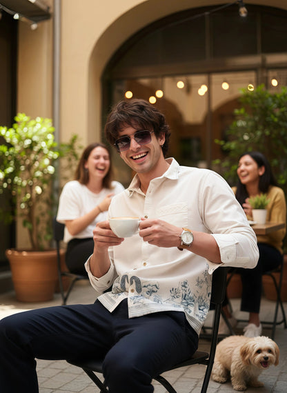 Artfil Print Cotton Blend Shirt